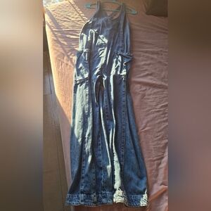 We The Free Dark Blue Women's Denim Overalls
